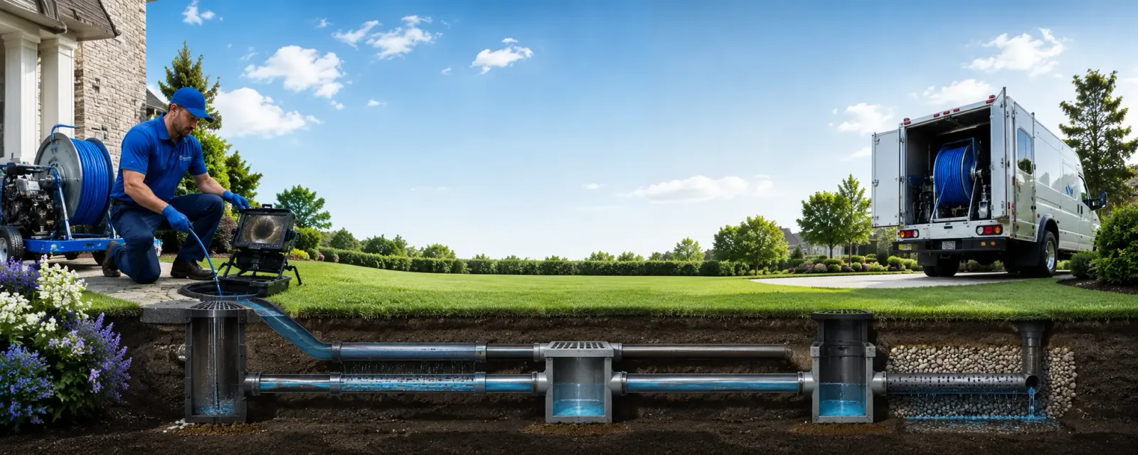 Outdoor drain cleaning information for Griffin, IN